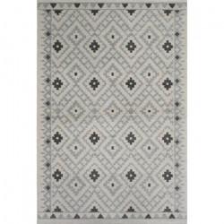 MEZA Tapis de salon - 120 x 160 cm - Gris clair - 100% Polypropylene