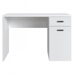 AVENIR Bureau 1 porte 1 tiroir - Blanc - L 110 x P 55 x H 73,5 cm