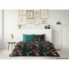 LOVELY HOME Parure de couette 140x200 cm + 2 taies d'oreiller 65x65 cm - 100% Coton SAN REMO - Vert