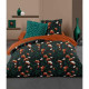 LOVELY HOME Parure de couette 240x260 cm + 2 taies d'oreiller 65x65 cm - 100% Coton SAN REMO - Vert