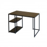 Bureau en metal - Noir - L 110 x P 55 x H 75 cm - CORY