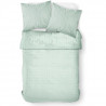 TODAY Parure de lit Scandi - 1 housse de couette 140 x 200 cm + 1 Taie d'Oreiller 63 x 63 cm - 100% Coton 57 Fils - Vert TODAY