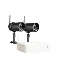CHACON Kit enregistreur vidéosurveillance sans fil IP + 2 Caméras de surveillance (1TB inclus)