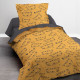 TODAY Parure de lit Enfant Kids First 1.5 - 1 personne - Housse de couette 140 x 200 et 1 taie 63 x 63 cm - Imprimé orange