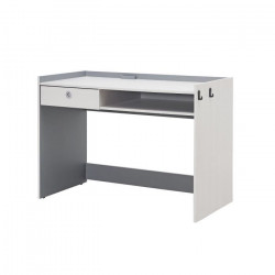 IGLOO Bureau enfant -1 Tiroir - Décor Chene Clair/Gris - L114 x P55 x H81 cm