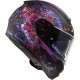 LS2 Casque moto intégral Vector Cosmos + Cagoule - Noir mat et rose
