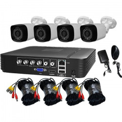 TEETAN KIT DE VIDEOSURVEILLANCE 4 CAMERAS 1080P IP65