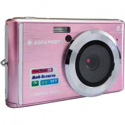 AGFA PHOTO Realishot DC5200 - Appareil Photo Numérique Compact (21 MP, 2.4'' LCD, Zoom Digital 8x, Batterie Lithium) Rose