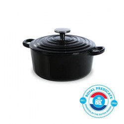 BK Cookware H6071.520 BK Bourgogne Cocotte en Fonte Ronde - 20 cm - 2.5L - Revetement émaillé - Couvercle avec Anneaux