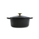 BK Cookware H6079.524 BK Bourgogne Cocotte en Fonte - Ronde - 24 cm - 4.2L - Revetement émaillé - Couvercle avec Anneaux