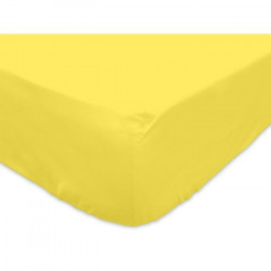 SOLEIL d'OCRE Drap housse 100% Coton 160x200 cm Jaune