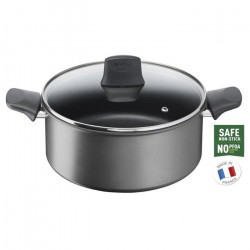 TEFAL G2874602 La Recyclée faitout 24cm+Couvercle, 100% Aluminium recyclé, revetement anti-adhésif, tous feux dont induction