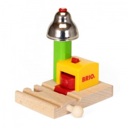 Brio Mon Premier Signal Cloche Magnétique  - Accessoire pour circuit de train en bois - Ravensburger - Des 18 mois - 33707