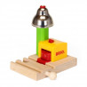 Brio Mon Premier Signal Cloche Magnétique  - Accessoire pour circuit de train en bois - Ravensburger - Des 18 mois - 33707