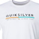 QUIKSILVER T-Shirt Retro Lines - Homme - Blanc