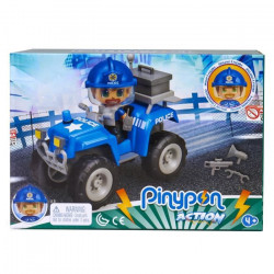 Pinypon Action - Le quad de police - 1 figurine incluse