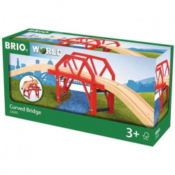 Brio World Pont Courbe - Accessoire pour circuit de train en bois - Ravensburger - Mixte des 3 ans - 33699