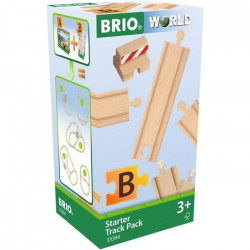 Brio World Coffret de Démarrage - 13 Rails - Accessoire pour circuit de train en bois - Ravensburger - Mixte des 3 ans - 33394