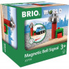 Brio World Signal Cloche Magnetique - Accessoire pour circuit de train en bois - Ravensburger - Mixte des 3 ans - 33754