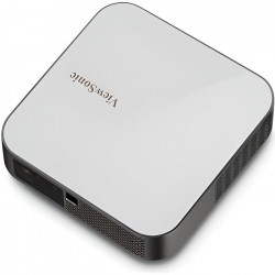 VIEWSONIC M2e - Vidéoprojecteur portable LED Full HD (1920x1080) - 2x3W - 1000 lumens LED - Bluetooth, Wi-fi, USB - Gris