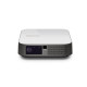 VIEWSONIC M2e - Vidéoprojecteur portable LED Full HD (1920x1080) - 2x3W - 1000 lumens LED - Bluetooth, Wi-fi, USB - Gris