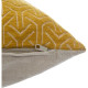 Housse de coussin Chenille géométrique - 40 x 40 cm - Jaune ocre