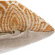 Housse de coussin Chenille fleur - 40 x 40 cm - Jaune ocre