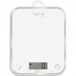 TEFAL - BC5000V1 Balance de Cuisine Optiss 5kg/1g Fonction Tare Conversion Liquide Ecran LCD Blanc