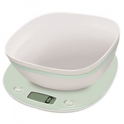 TERRAILLON 14670 -  Balance de cuisine électronique Macaron Pistache + Bol - 1g min 5kg max - Conversion liquide - Tare - Arr…