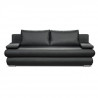 CLYDE Banquette convertible 3 places - Simili gris ardoise - Style contemporain - L 187 x P 94 cm