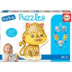 Puzzle bébé 19 pieces - Animaux Sauvages - A partir de 24 mois - EDUCA