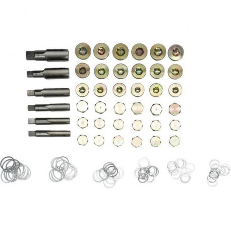 BRILLIANT TOOLS Kit de réparation a filetage pour bac a huile 114 pcs