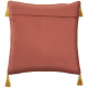 Housse de coussin feuille broderie - 40 x 40 cm - Or