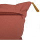Housse de coussin feuille broderie - 40 x 40 cm - Or