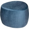 Pouf galet Bloom velours - Bleu