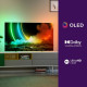 PHILIPS 65OLED706 - TV UHD 4K 65 (164cm) - Ambilight 3 côtés - Android TV - Dolby Atmos - 4xHDMI, 3xUSB - Cadre métallique