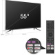 HISENSE 55E76GQ - TV QLED UHD 4K - 55 (139cm) - Dolby Vision - son Dolby Atmos - Smart TV - 3 x HDMI 2.1