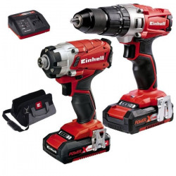 Einhell Kit d'outil électrique 18V 2.0Ah Twinpack