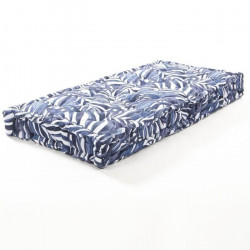 COTTON WOOD Matelas de sol - Blue Palm - Coton imprimé - 60 x 120 x 15 cm