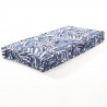 COTTON WOOD Matelas de sol - Blue Palm - Coton imprimé - 60 x 120 x 15 cm