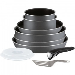 TEFAL INGENIO ESSENTIAL Gris anthracite - Set de 10 pieces Tous feux sauf induction L2049602