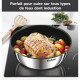 TEFAL L925SM14 Ingenio Emotion Batterie de cuisine 22 p, Induction, Four, Inox, Revetement Titanium Pro, Poignée brevetée, Em…