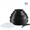 TEFAL L6549302 Ingenio Performance Batterie de cuisine 10 p, Induction, Four, Revetement antiadhésif sain, Fabrication française