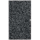LEUS Serviette plage 148x84cm LUCAS BEAUFORT GUS GUS BLACK