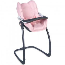 Smoby - Bébé Confort - Siege + Chaise Haute 3 en 1 - Pour Poupons et Poupées - Fonction Balancelle