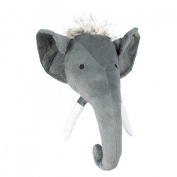 Trophée éléphant peluche - Style enfant