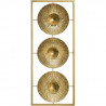 Déco murale en métal - 25 x 61 cm - Doré
