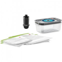 BOSCH 1xboîte sous vide avec bac d'égouttement (1,0l) - 3xsacs de congélation (1,2 l) - 3xsacs de congélation (3,8 l) -500 bar