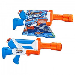 NERF SUPER SOAKER - Blaster a eau Twister -tire 2 jets d'eau torsadés, mécanisme a pompe, jeu d'eau d'extérieur