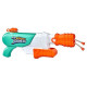 NERF SUPER SOAKER - Blaster a eau Hydro Frenzy - 3 manieres d'arroser, embout ajustable, 2 tubes lanceurs d'eau